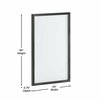 Flash Furniture Bristol 24x36 Wall Mount White Board w/Included Dry Erase Marker, 4 Magnets, and Eraser, Black HGWA-WHITE-24X36-BLK-GG